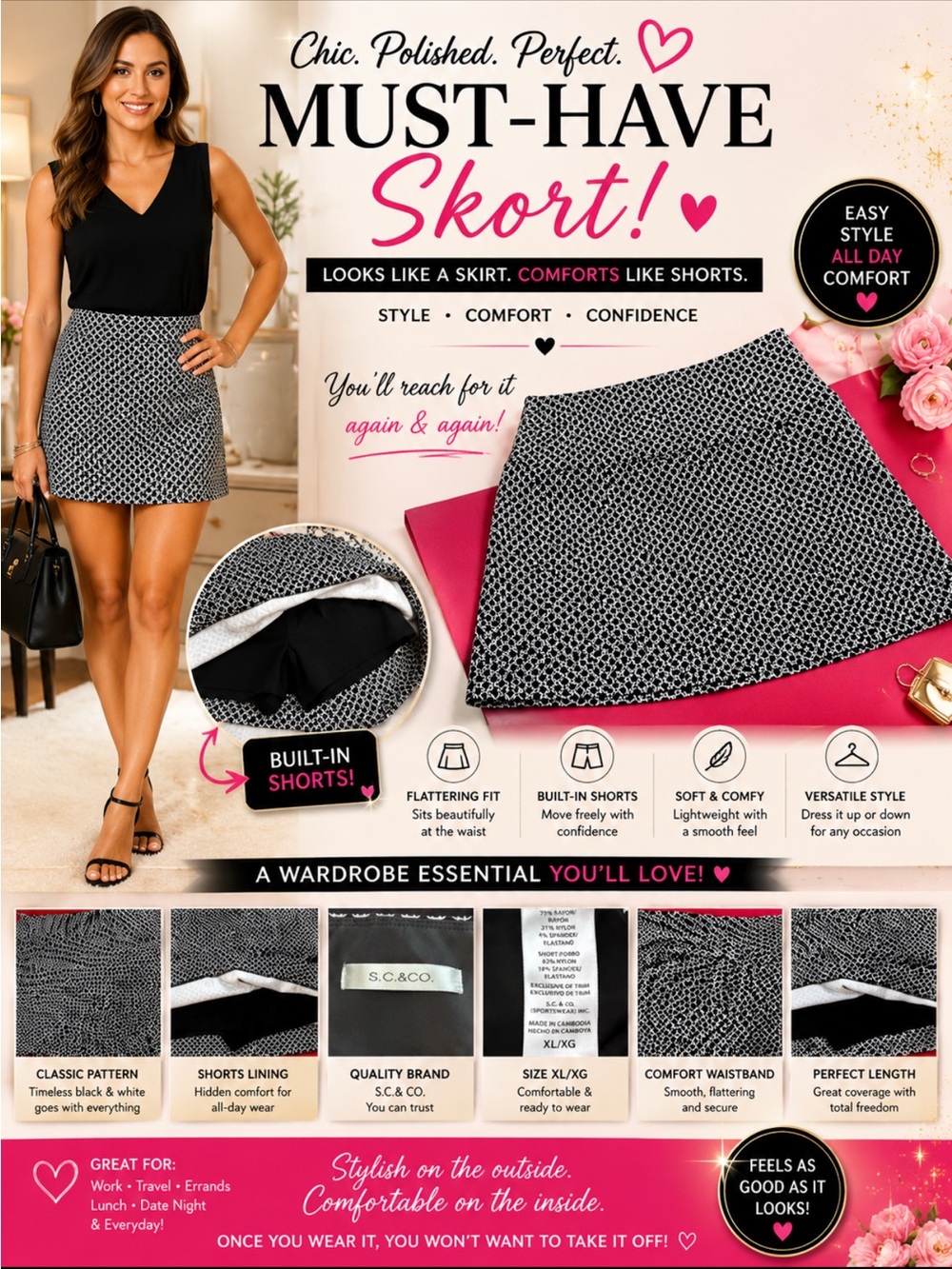 S.C.&CO. Black Garment
